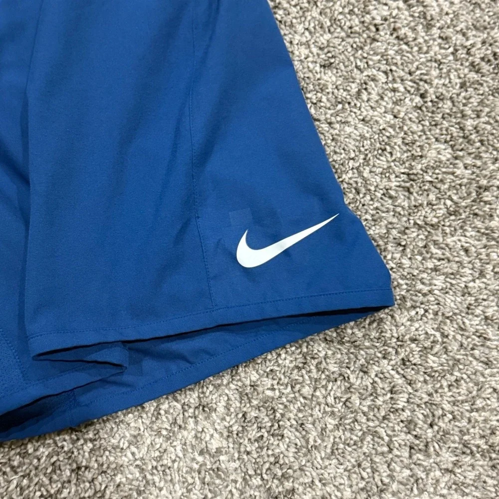 VTG Nike Silver Tag 00s Dri-FIT Running Shorts Blue Athletic Gym Workout Mens L‎